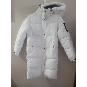 Lecaf Sports -90- White Sporty Parka With Hood Size S